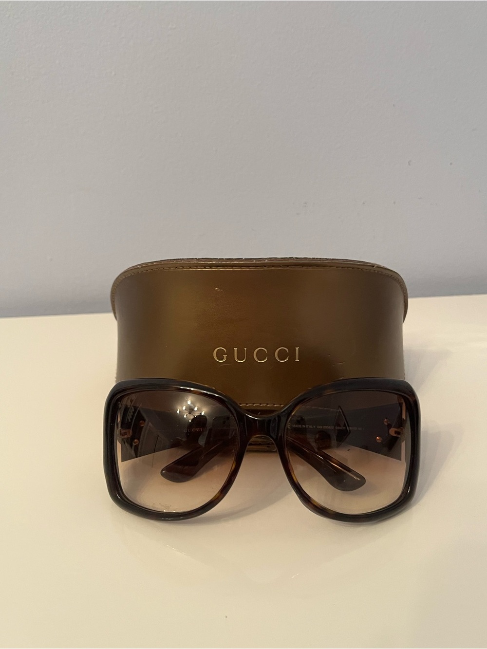 Gucci Oversized Women's Sunglasses - Brown Lenses
